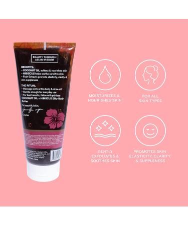 Purlisse Coconut Oil Coffee + Hibiscus Body Scrub | Exfoliating Skincare for Radiant Skin | International Shipping Available - Buy Online on SooperMarket.com