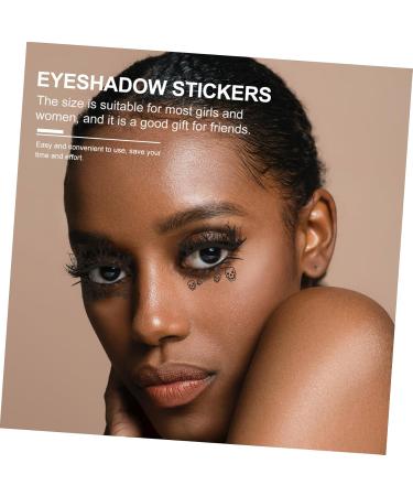 HAPINARY 8 Pairs Halloween Eyeliner Stickers Tool Stickers Face Stickers Eye Makeup Sticker Pvc Black - Buy Online on SooperMarket.com