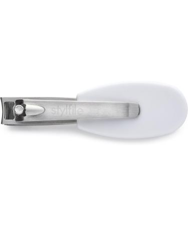 STYLFILE Nipper Clipper with Safety Spy Hole & Curved Baby S-File - Stainless Steel Toddler Manicure Set Designed for Infants Tiny Nails White 2 Count (Pack of 1) - Buy Online on SooperMarket.com
