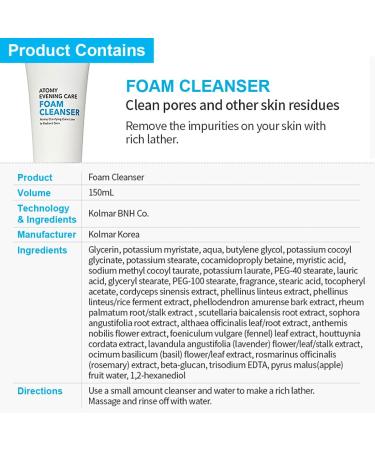 Shop Ato-my Evening Care 4 Set: Foam Cleanser Deep Cleanser Peeling Gel & Peel-Off Mask - International Shipping Available - Buy Online on SooperMarket.com