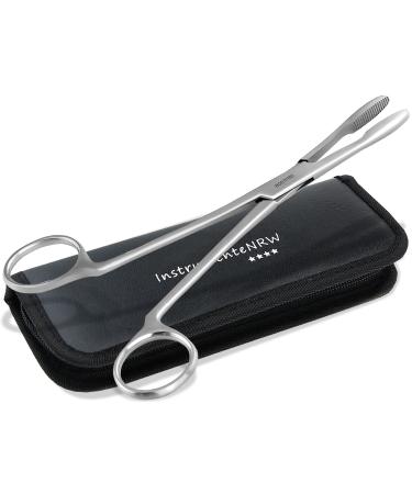Ear sink dog ears plug-in hair pliers dogs animal hair-remover hair tongs stainless steel stainless steel with internal toothing without lock in professional quality (16 cm)