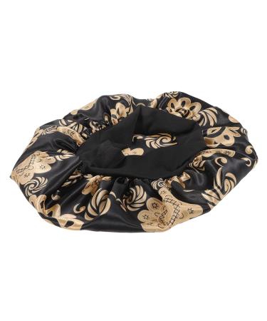 PLAFOPE Satin Sleep Cap Set - Elastic Headband & Broadside Shower Cap - Girls Hair Ties - 26x26cm - 2pcs - Buy Online on SooperMarket.com