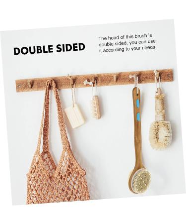 BCOATH Bamboo Handle Bath Cleaner Brush - Double-Sided Scrubber for Shower and Body Scrubbing - Buy Online on SooperMarket.com