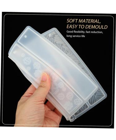 STOBOK 4 Cavity Bookmark Maker 2pcs Bookmark Mold Rectangle Student Silica Gel Chocolate Fondant Molds White 2x2pcs 15.8X14.8cmx2pcs - Buy Online on SooperMarket.com