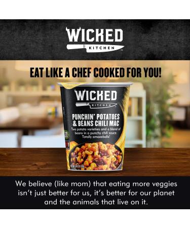 Wicked Kitchen Punchin Potatoes & Beans Chili Mac 6 Pack - Plant-Based Dairy Free & GMO-Free Instant Mashed Potatoes & Beans in Chili Sauce - Buy Online on SooperMarket.com