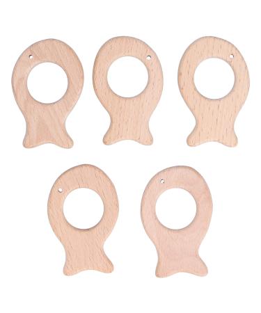 5pcs Baby Teethers Baby Teething Toys Pain Relief Teether Art Crafts DIY Jewelry Necklace Accessories
