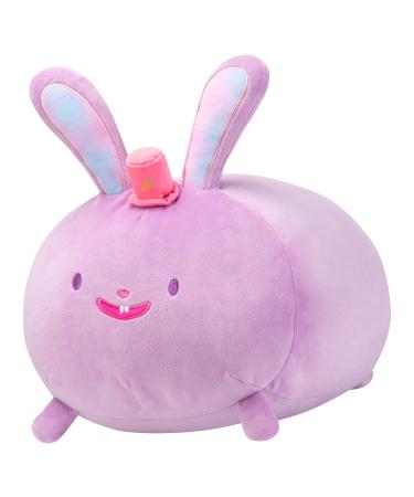Mewaii 16'' Soft Bunny Plush Pillow Stuffed Animals Plushies Squishy Pillow - Fluffy Cuddle Plush Pillow Rabbit Toys for Adults Girls Boys(Purple) Purple 16in/40cm