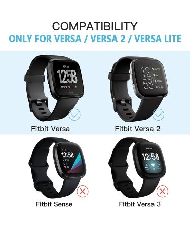 4 Pack Witzon Compatible with Fitbit Versa / Versa Lite / Versa 2 Band  Breathable Replacement Wristbands Soft Silicone Sport Bands for Versa 2 Smart Watch for Women Men  Small  Black/White/Gray/Pink Small Black/White/Grayâ¦ - Buy Online on SooperMarket.com