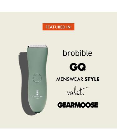 Meridian Complete Package: Men's Waterproof Electric Below-The-Belt Trimmer with Spray | Ceramic Blades, Sensitive Shave Tech (Sage) - Buy Online on SooperMarket.com