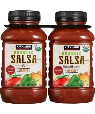 Kirkland Signature Organic Salsa Medium 2 x 1.08kg
