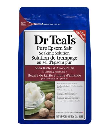 Pure Epsom Salt Teal's Soaking Solution  Shea Butter & Almond Oil  48 Oz