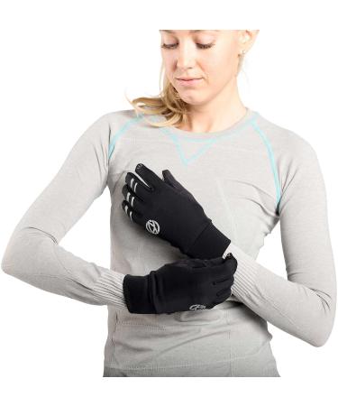 Zensah Smart Running Gloves - Large Black | Touch Screen Compatible - Buy Online on SooperMarket.com