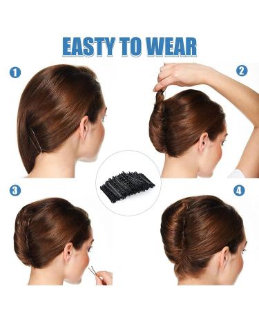 Vlasy 220 Count Black Wave Style Bobby Pins - Invisible Hair Clips Bulk for Women and Girls - Hair Grips for All Hair Types - Buy Online on SooperMarket.com