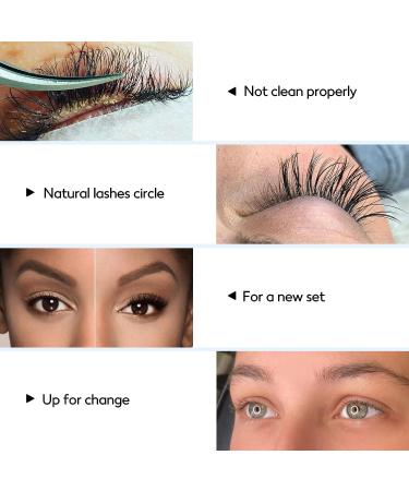20ml Eyelash Extension Remover Gel Set | Quick Dissolve in 60s | No Irritation Formula with Brushes | Fragrance-Free - Buy Online on SooperMarket.com