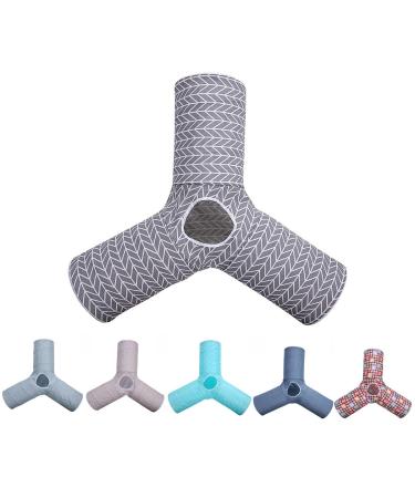 Cat Tunnel Cat Toys- Collapsible 3 Ways Play Toy, Fun for cat , Rabbits,Kittens Gray Arrow