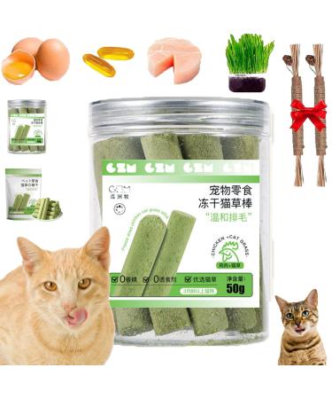 Berdexa Cat Grass Teething Sticks Verdexa Cat Grass Teething Sticks for Indoor Cats Cat Grass Chew Stick Cat Chew Stick Natural Molar Rod Increase Appetite (1Bucket)