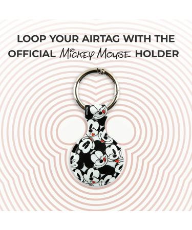 Disney Mickey Mouse Holder for Apple Airtag - Protective Tracker with Keychain for Dog Bags Keys - Disneyland Essentials Mickey Faces - Buy Online on SooperMarket.com