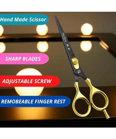 Wishbeauty 6" Professional Scissor for Hair Cutting Hair Dressing Thinning Shear Scissors UK Shears for Hair Cutting Barber Scissors for Professionals - Buy Online on SooperMarket.com