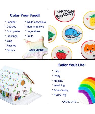 Food Coloring Pens 3PCS Black Edible Marker Gourmet Writers for Fondant Cakes & Cookies - Dual Tips Fine & Thick Tip - Buy Online on SooperMarket.com
