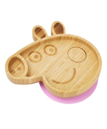 bamboo bamboo Peppa Pig X Baby and Toddler Suction Plate for Feeding and Weaning | Outstanding Suction | for Babies from 6 Months (Peppa Pig)