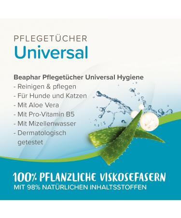 Beaphar Universal Hygiene Wipes for Dogs & Cats - 30 Pack | International Shipping Available - Buy Online on SooperMarket.com