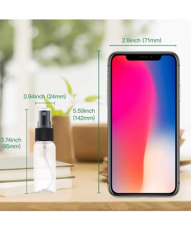 Toureal 30ML Fine Mist Spray Bottle 12pcs - Clear Travel Size Mister Refillable Container for Cosmetics - Buy Online on SooperMarket.com
