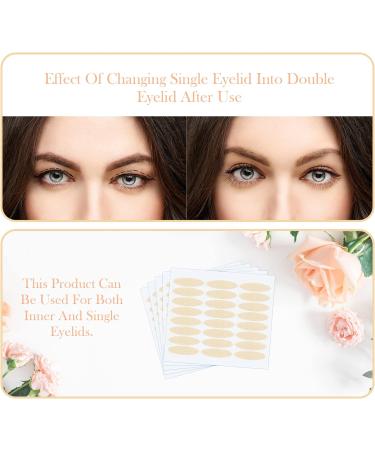 Invisible Double Sided Eyelid Tape Lift Strips - 288pcs | Self-Adhesive Fiber Eye Tapes for Hooded & Uneven Mono-Eyelids | Natural Eye Lift Stickers with Fork Rods - Buy Online on SooperMarket.com