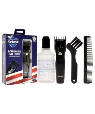 Barbasol Battery Powered Electric Beard Trimmer | Stainless Steel Blades & Adjustable Settings - International Shipping Available - Buy Online on SooperMarket.com
