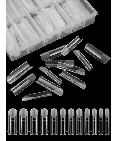 EBANKU 120PCS Clear Matte Dual Nail Forms for Acrylic Nail Extensions - Manicure Tools - Buy Online on SooperMarket.com