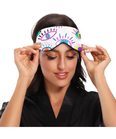 Haskirky Light Blocking Eye Mask - Breathable & Adjustable for Adults | Perfect for Travel, Yoga, Meditation, Office, & Deep Sleep | Comfortable & Colorful - Buy Online on SooperMarket.com