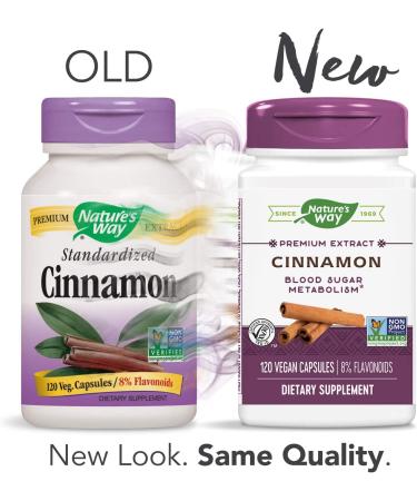 Nature's Way Cinnamon Vcaps 120 Count - Premium Herbal Supplement for Wellness - Buy Online on SooperMarket.com