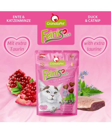 Granatapet Feinisnack Duck & Catnip Treats for Cats - 50g (Pack of 2) | Digestible Grain-Free Sugar-Free Snacks for Playful Cats - Buy Online on SooperMarket.com