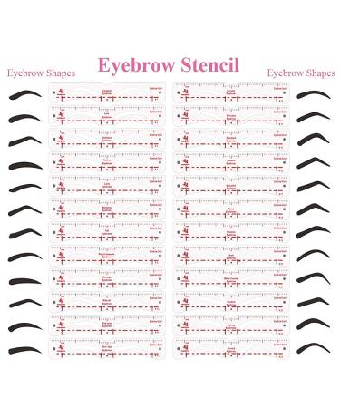 Eyebrow Stencil & Setting Gel Kit | Waterproof Eyebrow Template with Repair Liquid - Brows Styling Set - Buy Online on SooperMarket.com