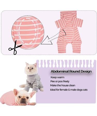 AOKAZI Hunde-Chirurgie-Genesungsanzug Welpen-Katzen-Einteiler f r Ausfallen Hautkrankheiten Wundschutz medizinischer Haustier-Chirurgischer Anzug Hunde-Pyjama (Rosa Medium) M PINK - Buy Online on SooperMarket.com