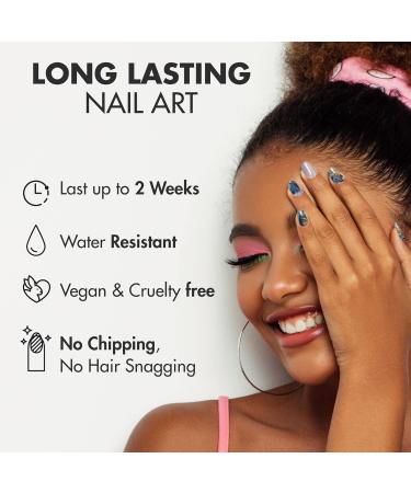 MOYOU LONDON Pink Sunset Gel Nail Wraps Set - 20 Pcs for Salon-Quality Manicure | Includes Nail File & Cuticle Stick | Semi Cured Gel Polish Strips (UV/LED Lamp Required) - Buy Online on SooperMarket.com