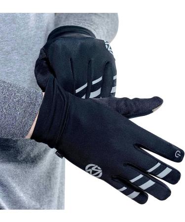 Zensah Smart Running Gloves - Large Black | Touch Screen Compatible - Buy Online on SooperMarket.com
