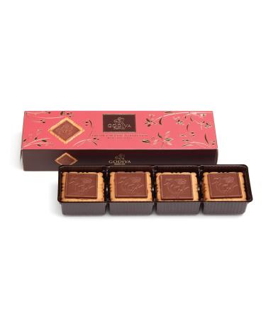 Godiva Prestige Biscuits Milk Chocolate - Crispy biscuits with milk chocolate and Lady Godiva motif - 12 pieces - 100 g