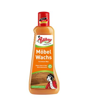 Poliboy M bel Wachs - Woodenwax for wooden furniture - Furniture care with liquid plant wax - 1x 200 ml - Made in Germany M bel Wachs 200 ml (1 Pack)
