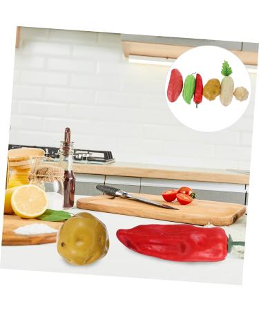 Cabilock 12 Pcs Simulated Vegetable Model Plants Decor Kid Vegetable Toys Fidget Toy for Kids Fake Vegetable Models Kids Decor Kids Toys Home Decor Simulation Fruit Decors Carrot Foam Chili Colorfulx2pcs 14X5.5X5.5CMx2pcs - Buy Online on SooperMarket.com
