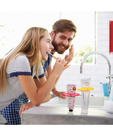 Quesuc 8 Pieces Toothpaste Tube Squeezer Dispenser Toothpaste Clips for Bathroom (Red Green Yellow White) - Buy Online on SooperMarket.com