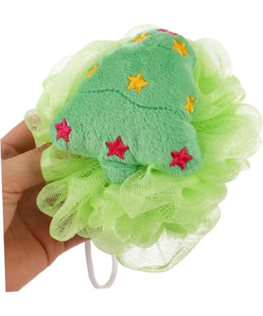 Angoily 4pcs Bath Flower Puff - Travel Loofah & Body Scrub Sponge Set for Festive Showers - Perfect Christmas Travel Accessories - Buy Online on SooperMarket.com