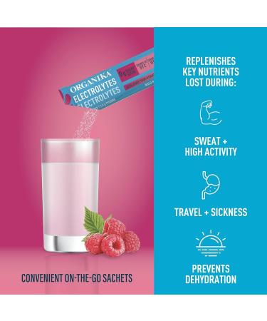 Organika Prebiotic + Probiotic Powder | Organika Electrolytes Powder - Wild Raspberry Sachets Powder + Organika Electrolytes Powder - Buy Online on SooperMarket.com