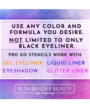 Beth Bender Beauty Pro Go Cat Eyeliner Stencil | Made in USA | Cruelty Free & Vegan (1-Pack) - Buy Online on SooperMarket.com