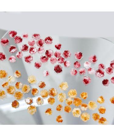 50Pcs 3D Flower Nail Multi Colors Variety Mix Camellia Flower Cute Nail Art For Manicure DIY Craft Jewelry 3d Nail For Acrylic Nails Multi-Color - Buy Online on SooperMarket.com