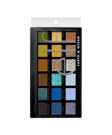 e.l.f. Earth & Ocean Eyeshadow Palette | 18 Matte & Shimmer Shades | Ultra-Pigmented Formula | 0.6 Oz - Buy Online on SooperMarket.com