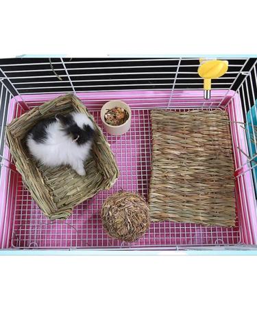 REFURBISHHOUSEÂ Rabbit Mat Grass Mats For Rabbits Safe & Edible Rabbit Mats For Cages Bunny Chew Toys For Rabbits - Buy Online on SooperMarket.com