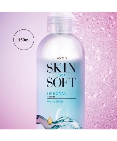 Avon Skin So Soft Dry Oil Spray with Jojoba Oil & Vitamin E 150ml - Lock in Moisture - Buy Online on SooperMarket.com