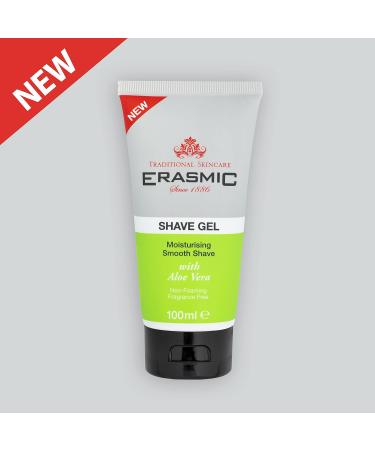 Erasmic Moisturising Aloe Vera Shave Gel 100ml | Smooth Shaving Experience - Buy Online on SooperMarket.com