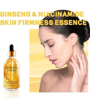 Ginseng Polypeptide Anti-Ageing Essence Ksndurn Ginseng Anti Wrinkle Serum Anti Aging Serum for Face - Reduce Fine Lines & Wrinkles Hydrate & Moisturise (100ML) - Buy Online on SooperMarket.com