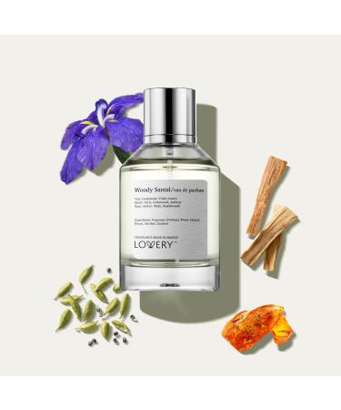 LOVERY Woody Santal Eau de Parum Inspired by L.L.B.O Fragrance S.antal 33 Long Lasting Perfume for Women & Men Vegan Clean Unisex Perfume Spray 100 ml EDP Perfumes for Women - Made in France Woody Santal France